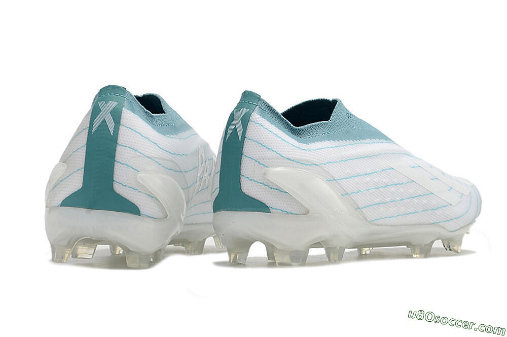 FG Firm Ground Soccer Cleats | White Blue Colorway | Ultimate